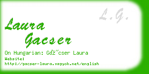 laura gacser business card